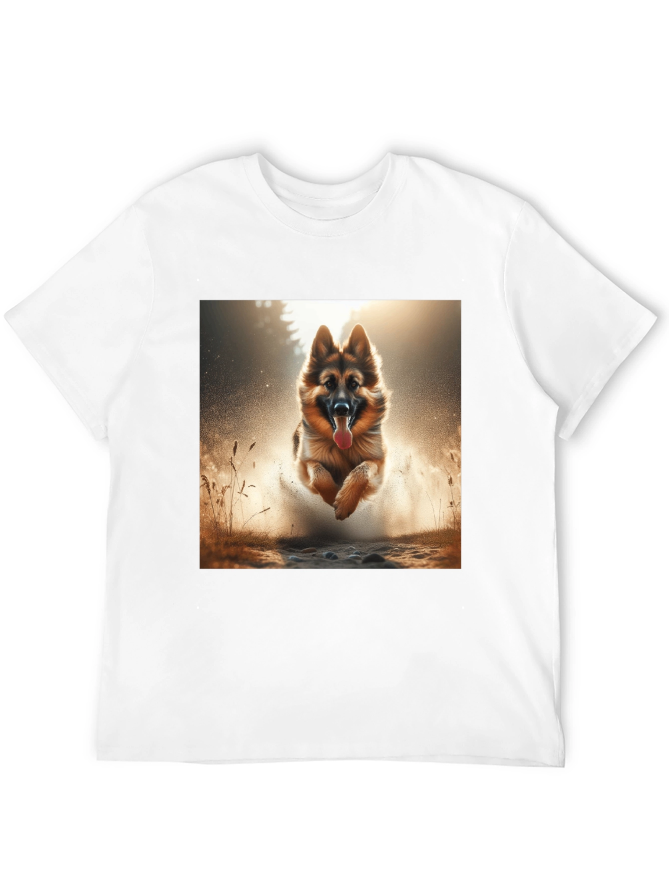 German Shepherd Dog Graphic Tee - Black