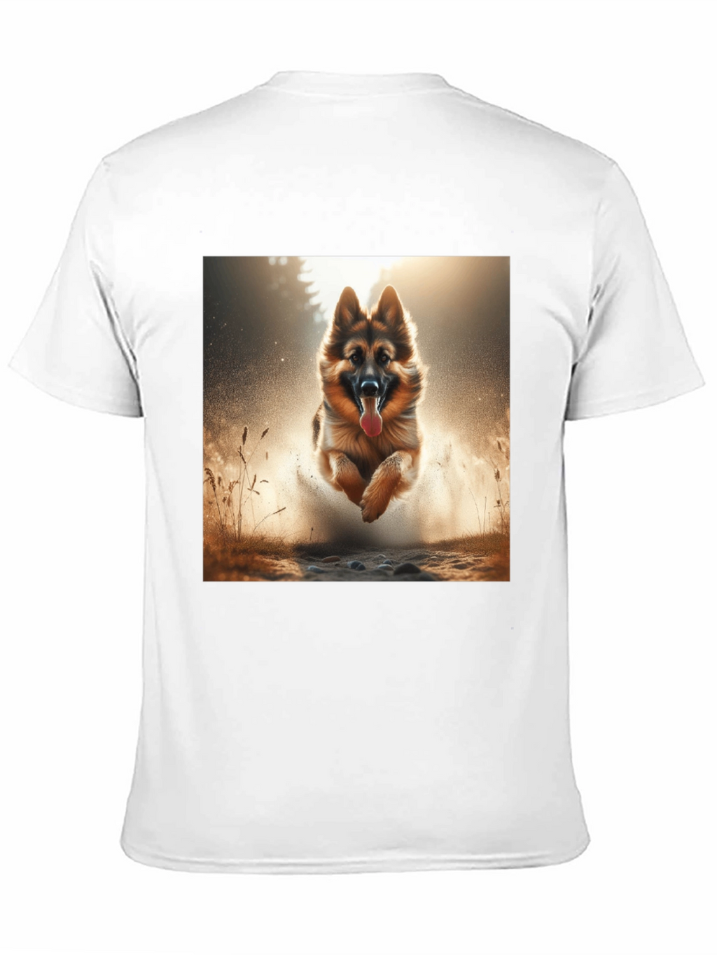 German Shepherd Dog Graphic Tee - Black