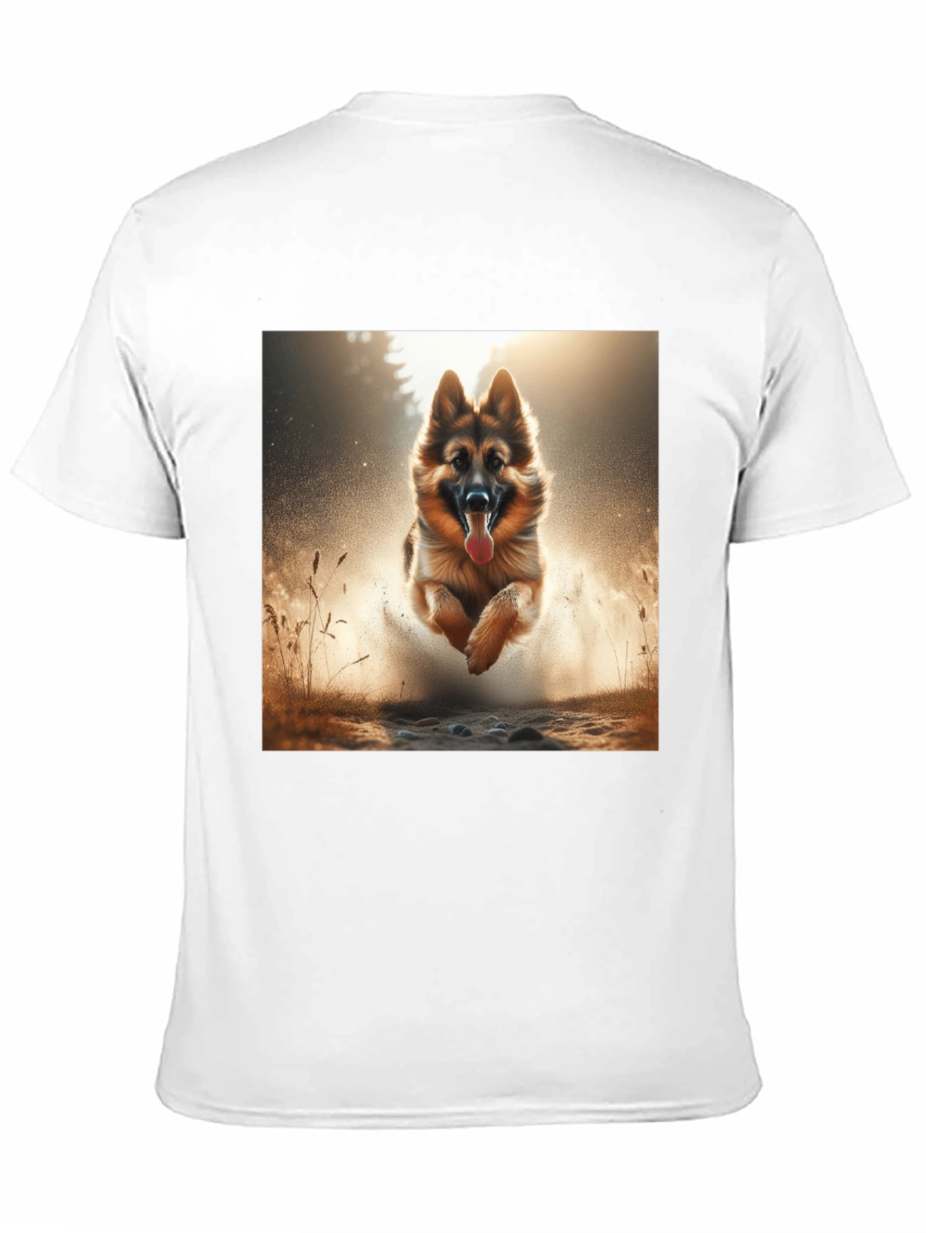 German Shepherd Dog Graphic Tee - Black