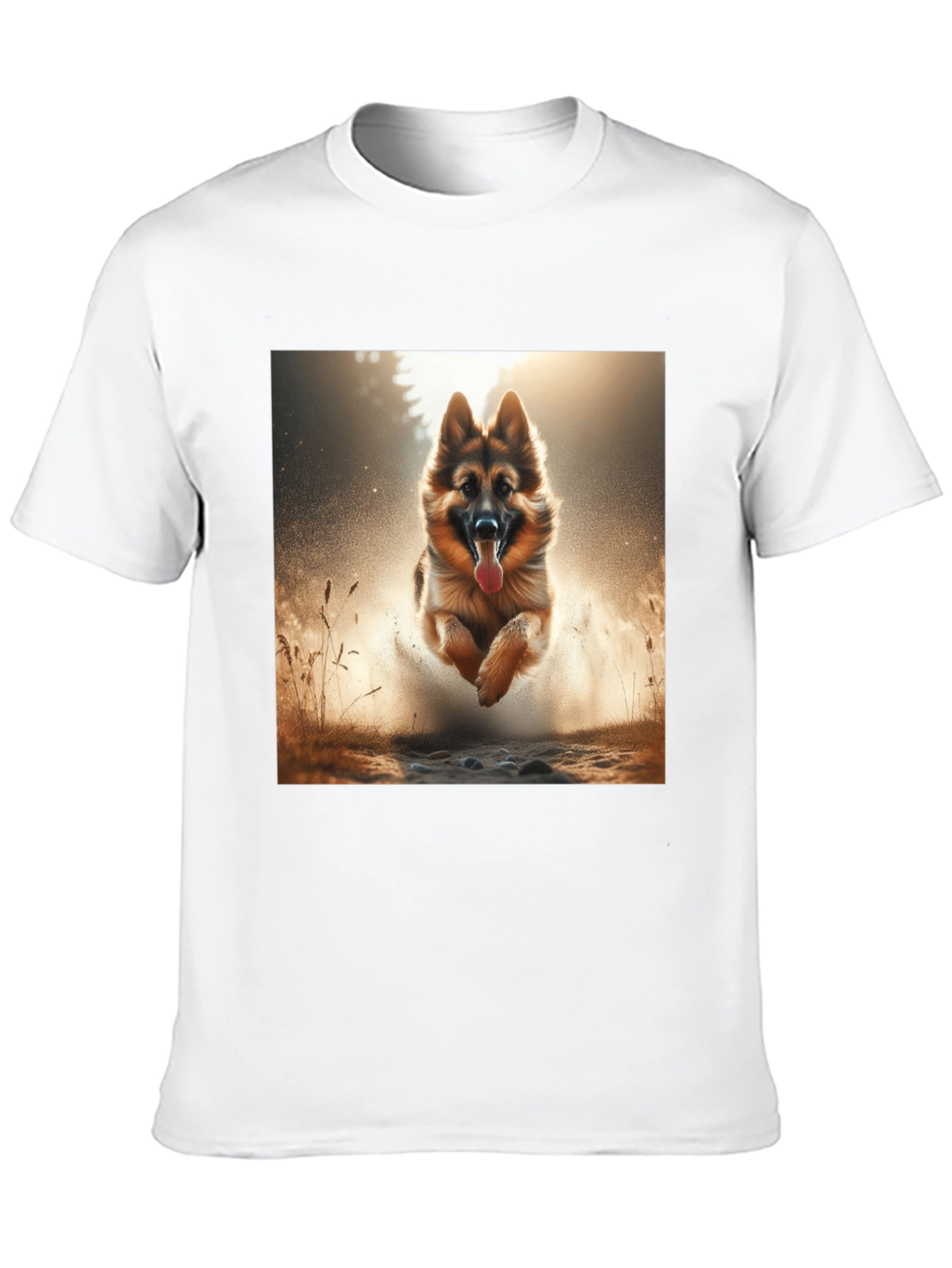 German Shepherd Dog Graphic Tee - Black