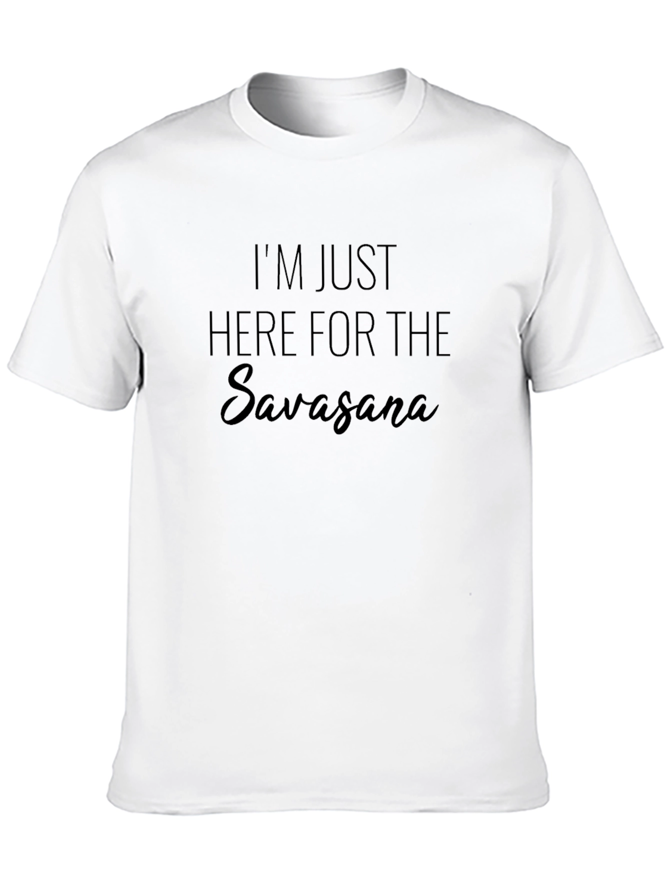 Savasana Yoga Black Graphic T-Shirt