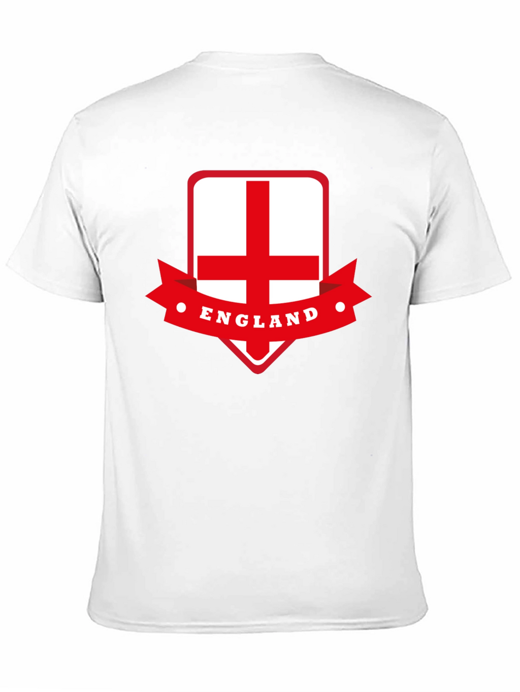 England Flag Graphic Tee - Black Cotton T-Shirt