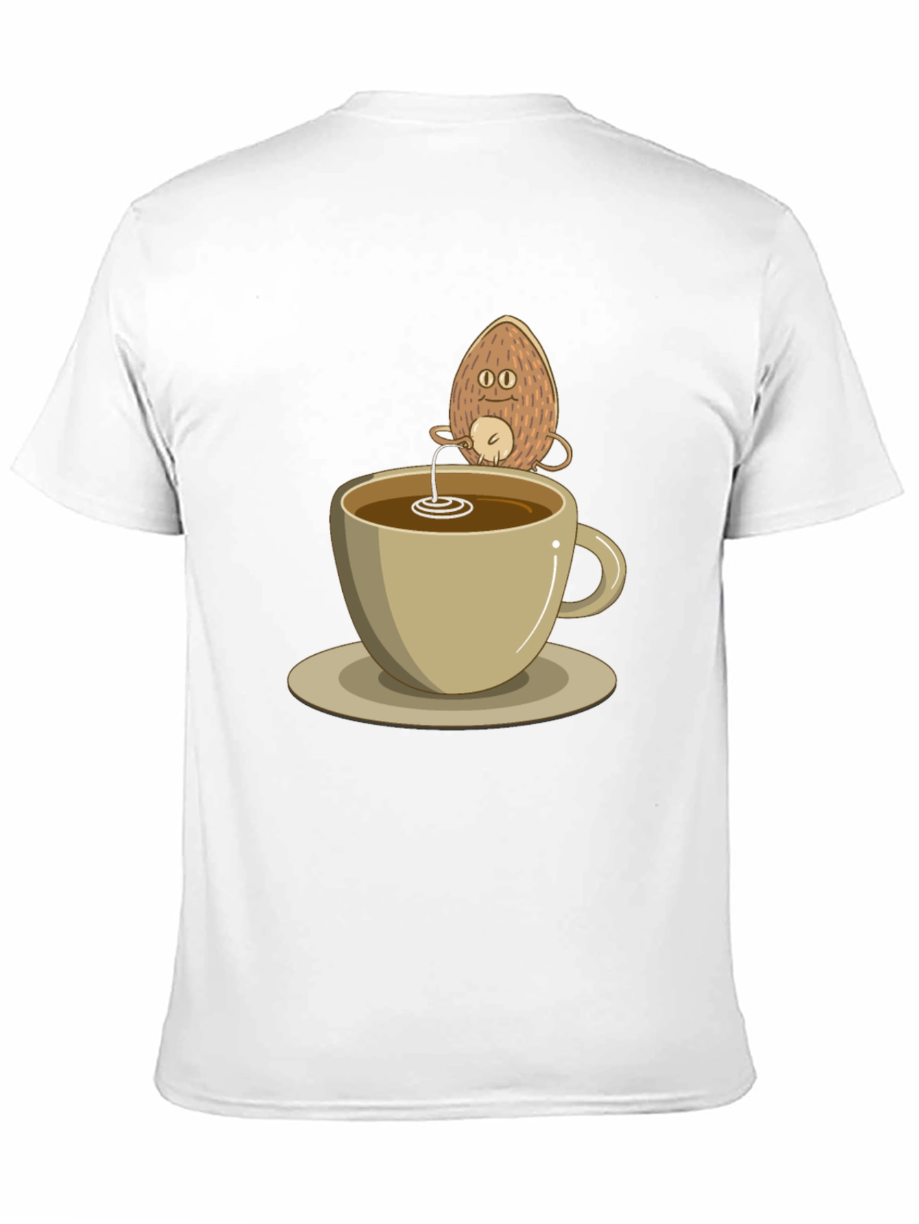 Coconut Coffee Humor Tee - Quirky Black T-Shirt