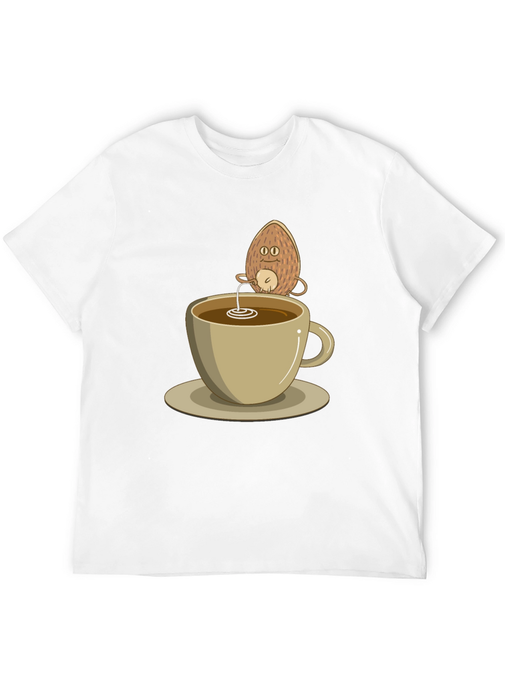 Coconut Coffee Humor Tee - Quirky Black T-Shirt