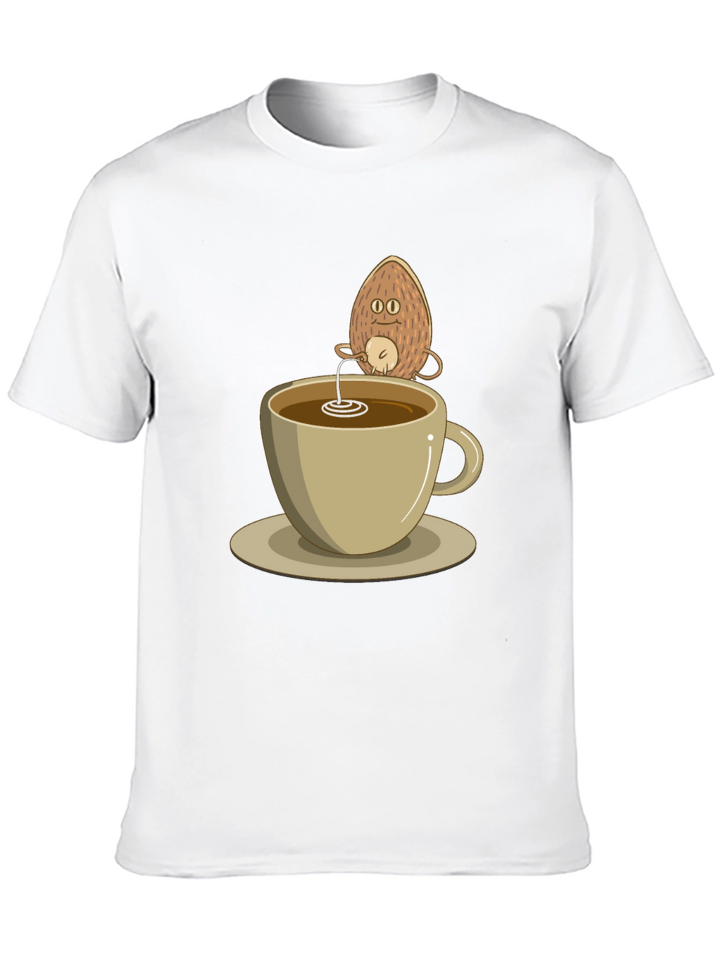 Coconut Coffee Humor Tee - Quirky Black T-Shirt
