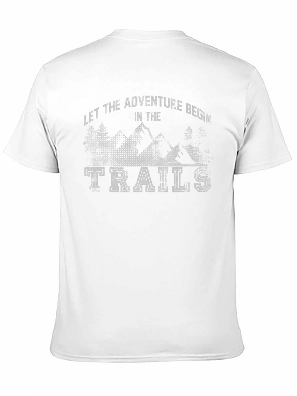 Adventure Begins on the Trails Black T-Shirt