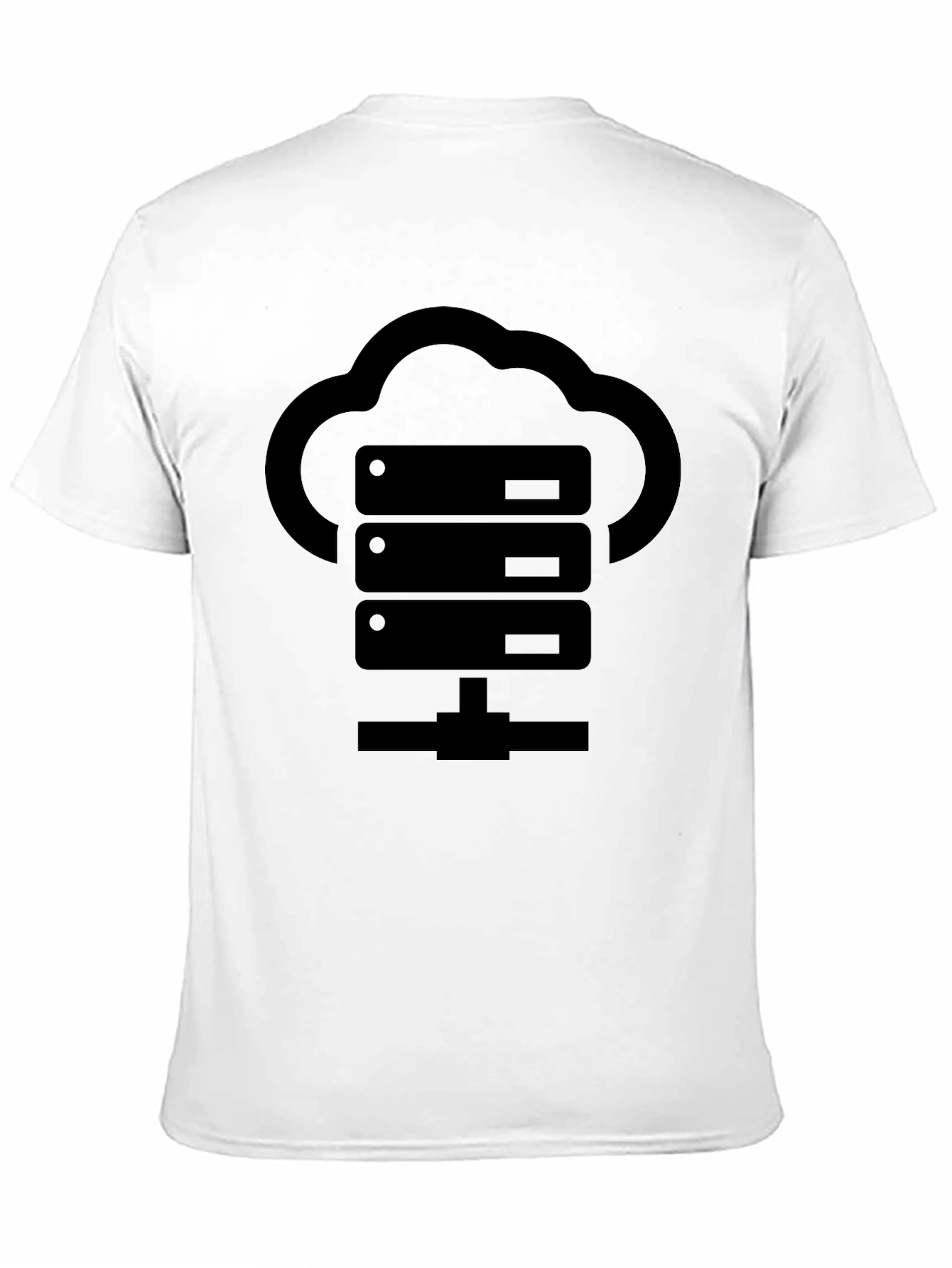 Cloud Server Black Graphic T-Shirt