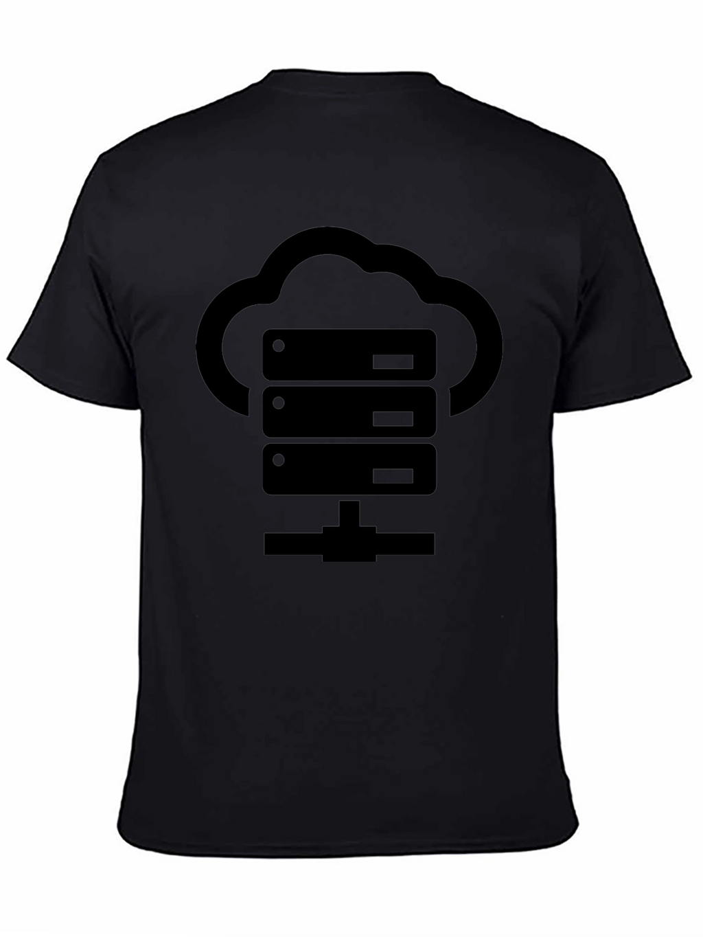 Cloud Server Black Graphic T-Shirt