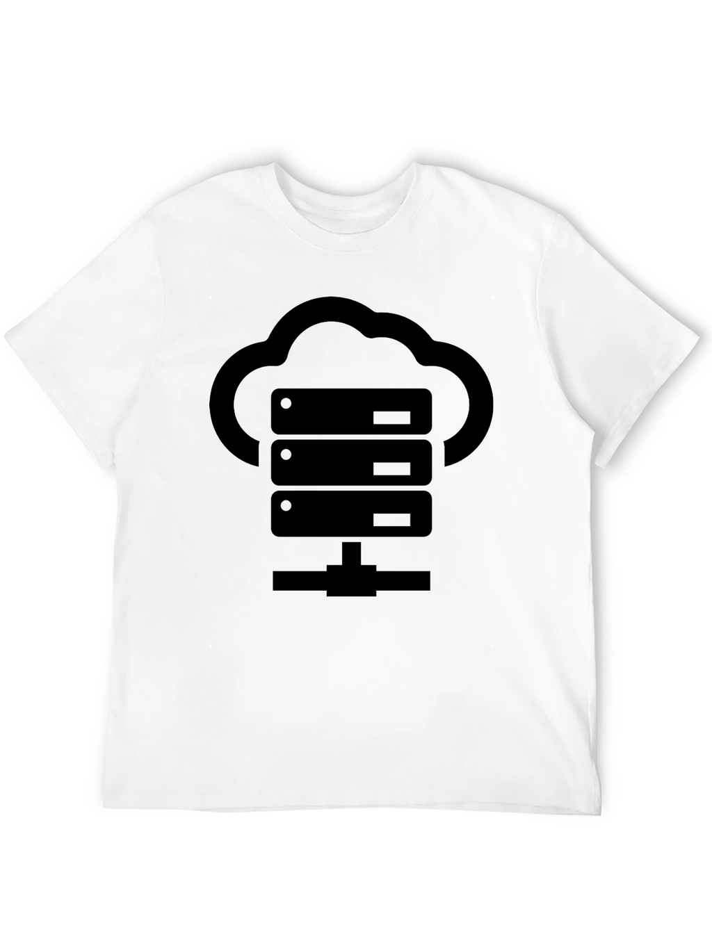 Cloud Server Black Graphic T-Shirt
