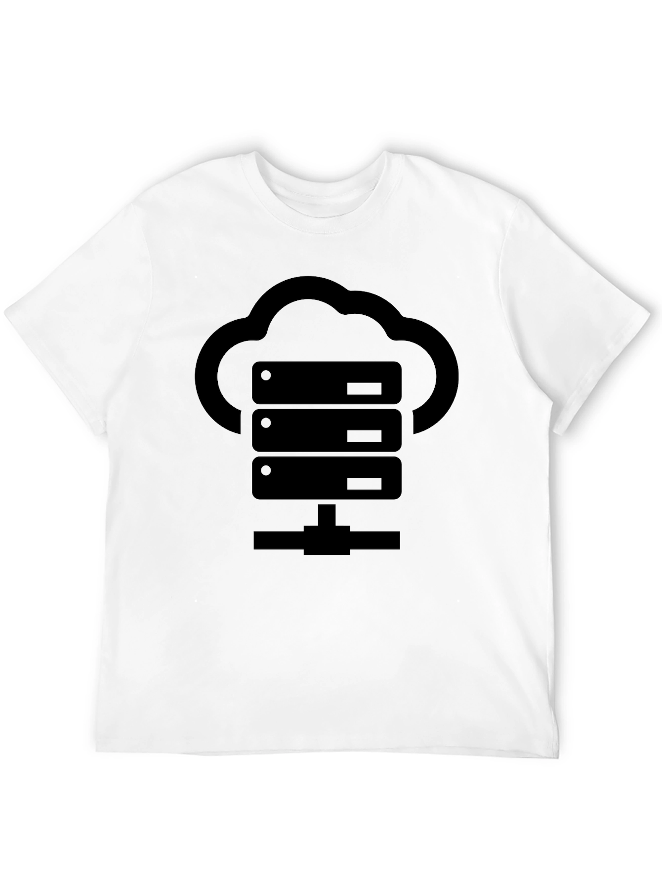 Cloud Server Black Graphic T-Shirt