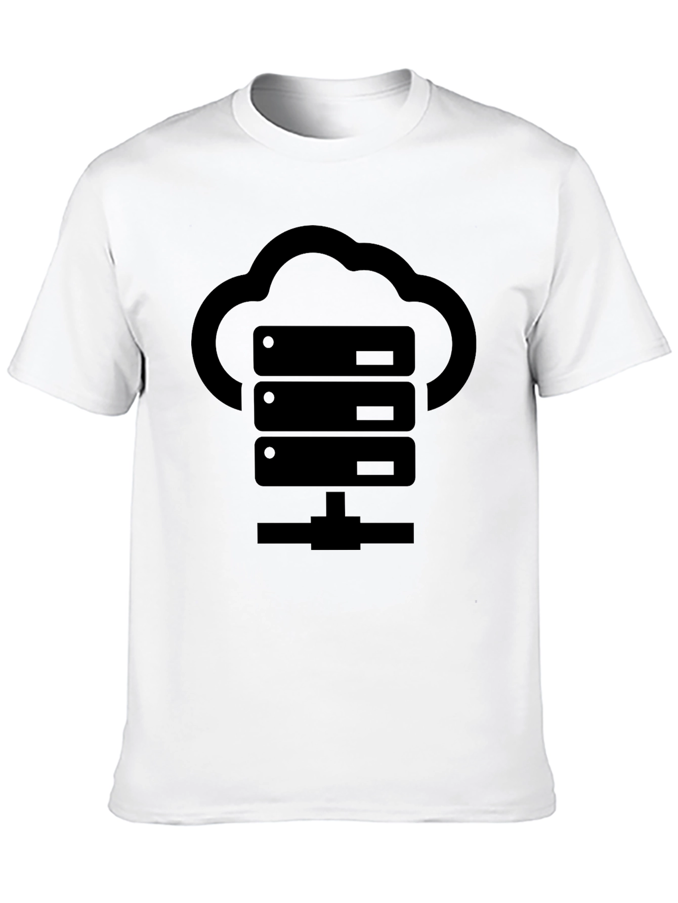 Cloud Server Black Graphic T-Shirt
