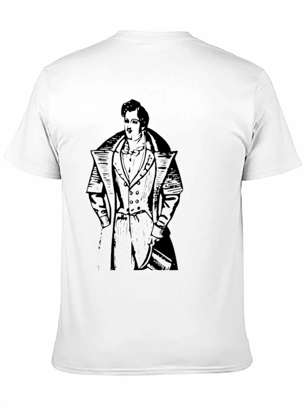 Classic Man Graphic Tee - Black Cotton T-Shirt