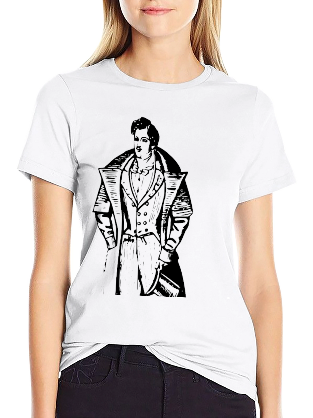 Classic Man Graphic Tee - Black Cotton T-Shirt