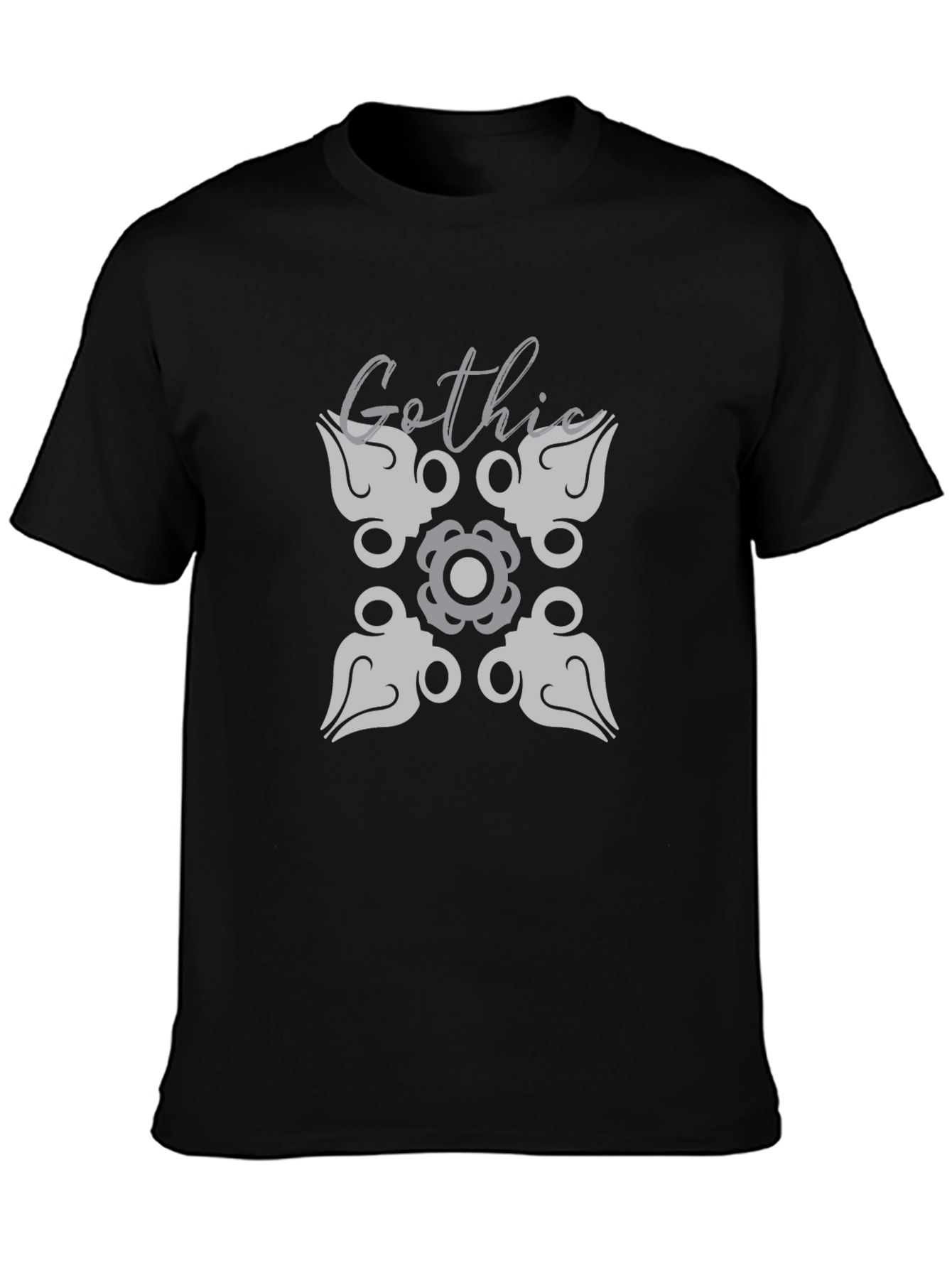 Gothic Design Black T-Shirt