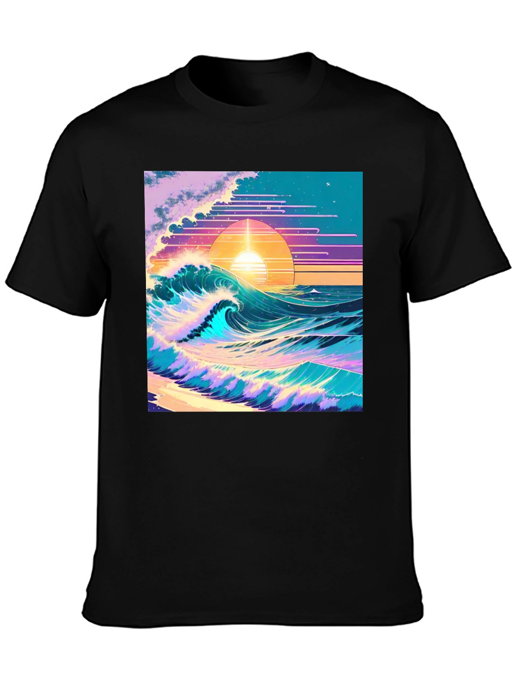 Vaporwave Sunset Wave T-Shirt