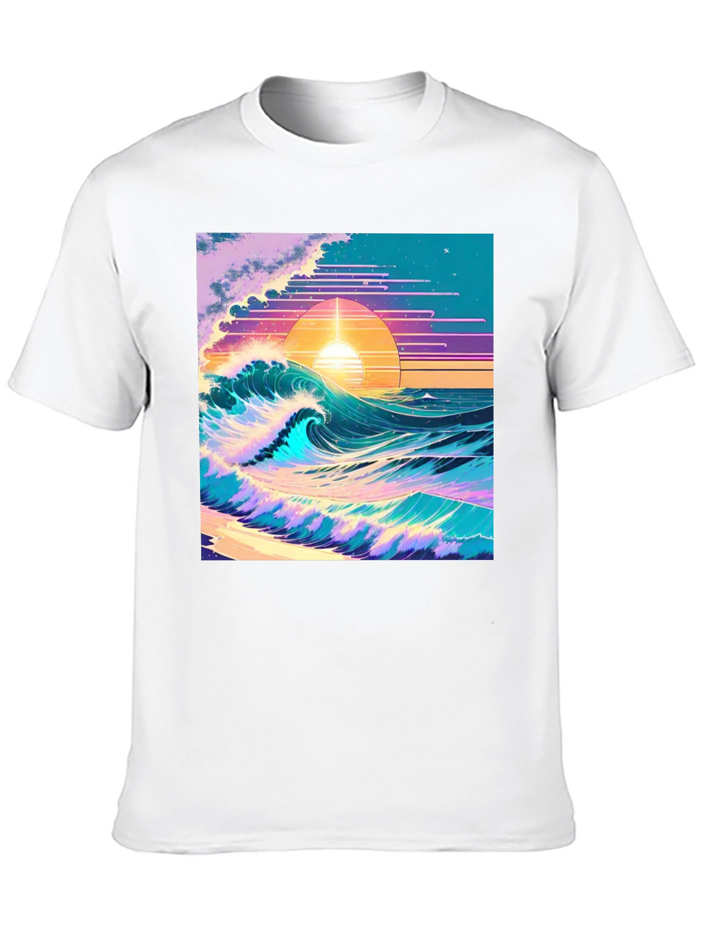 Vaporwave Sunset Wave T-Shirt
