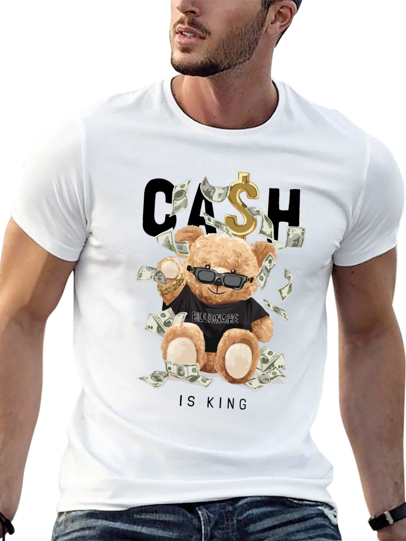 Cash Is King Bear T-Shirt