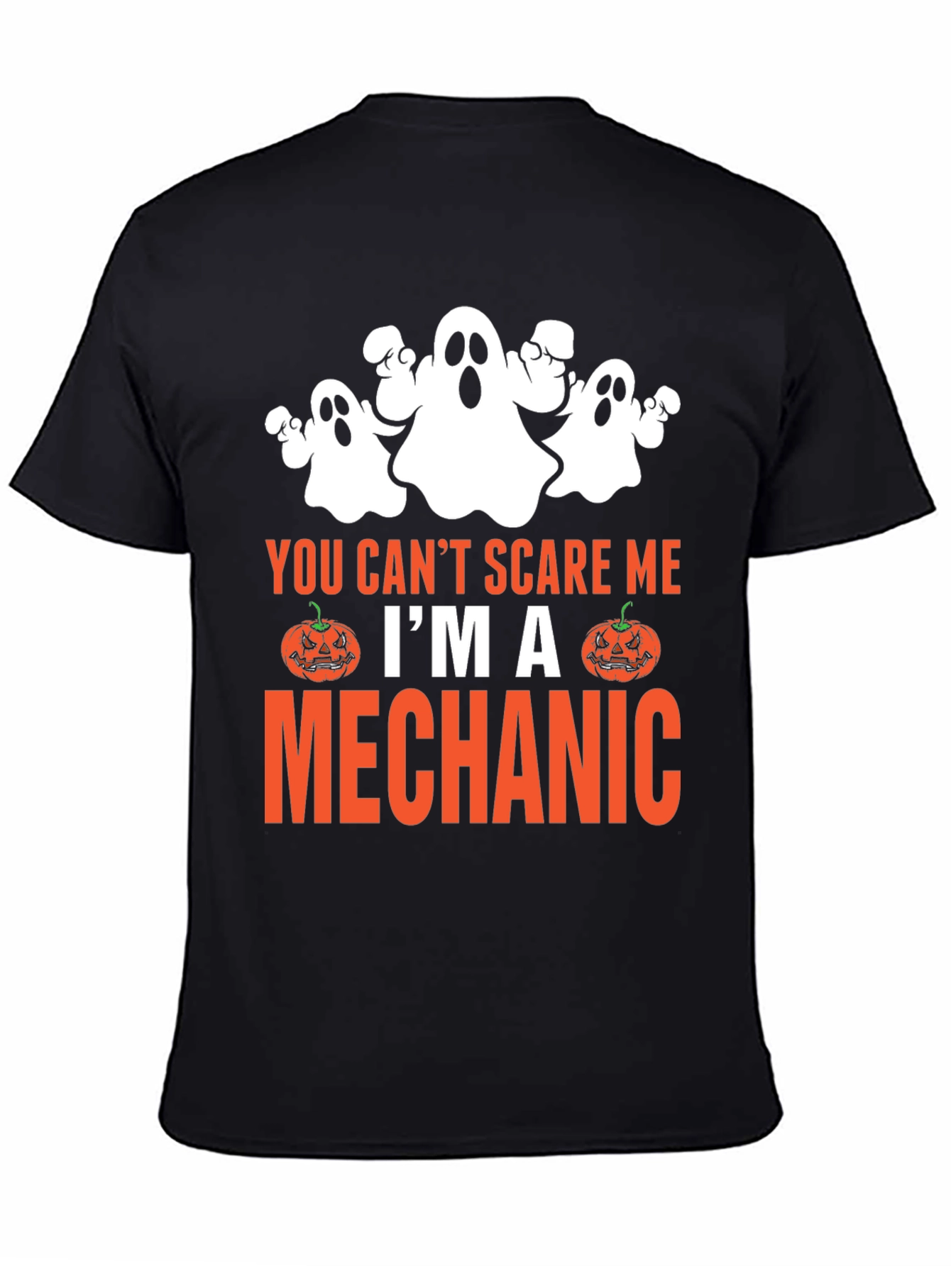 Mechanic Halloween Ghost T-Shirt