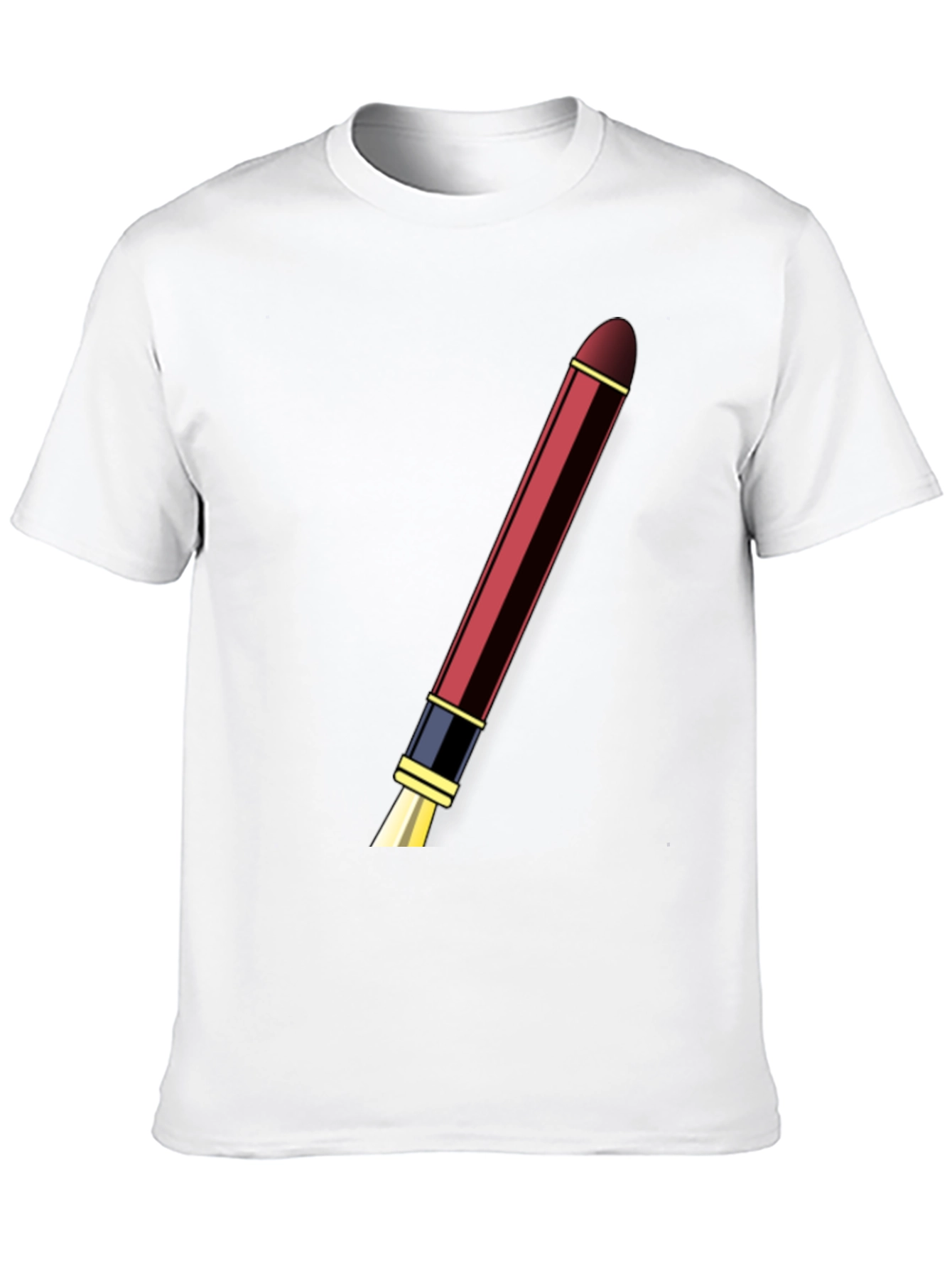 Mens Black T-shirt with Pen Design