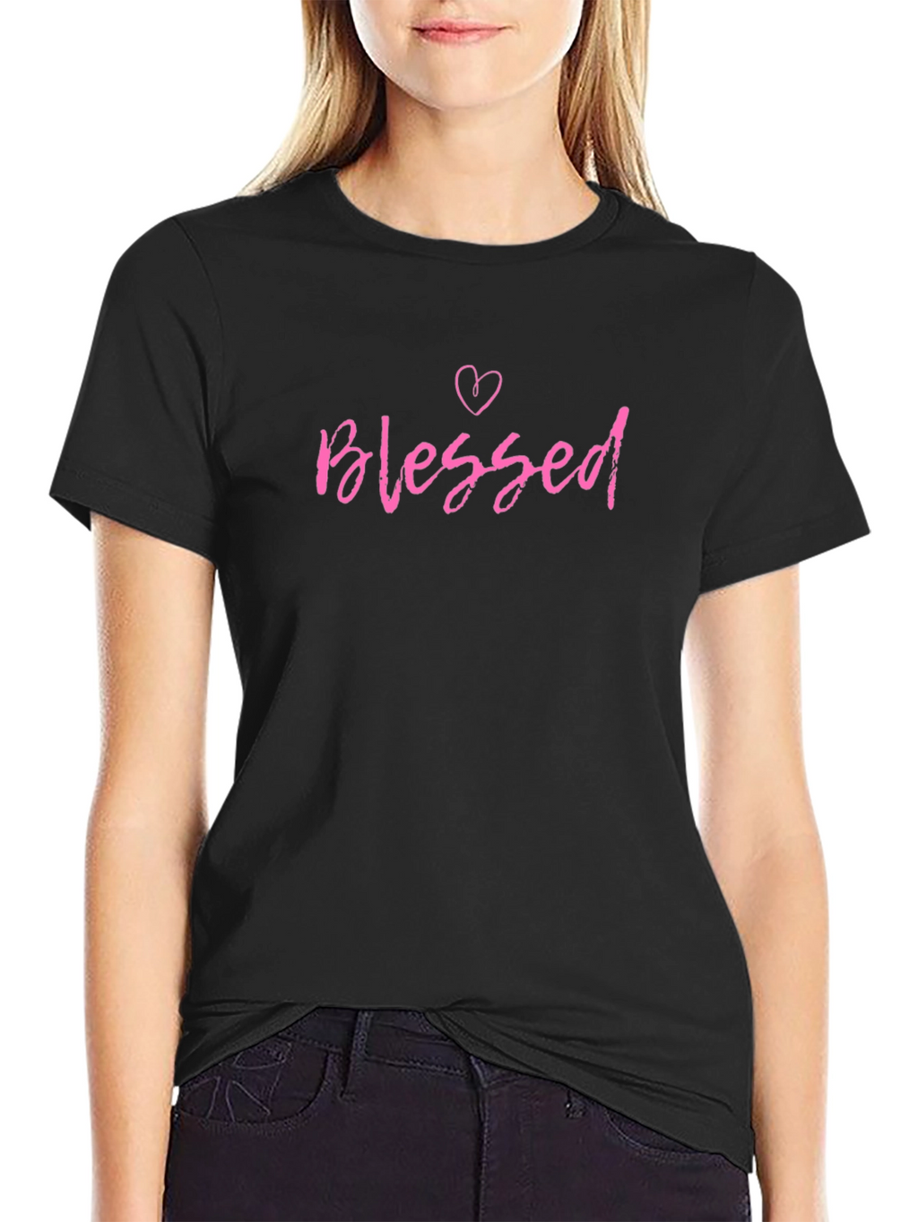 Blessed Graphic Tee - Soft Cotton Crew Neck Shirt