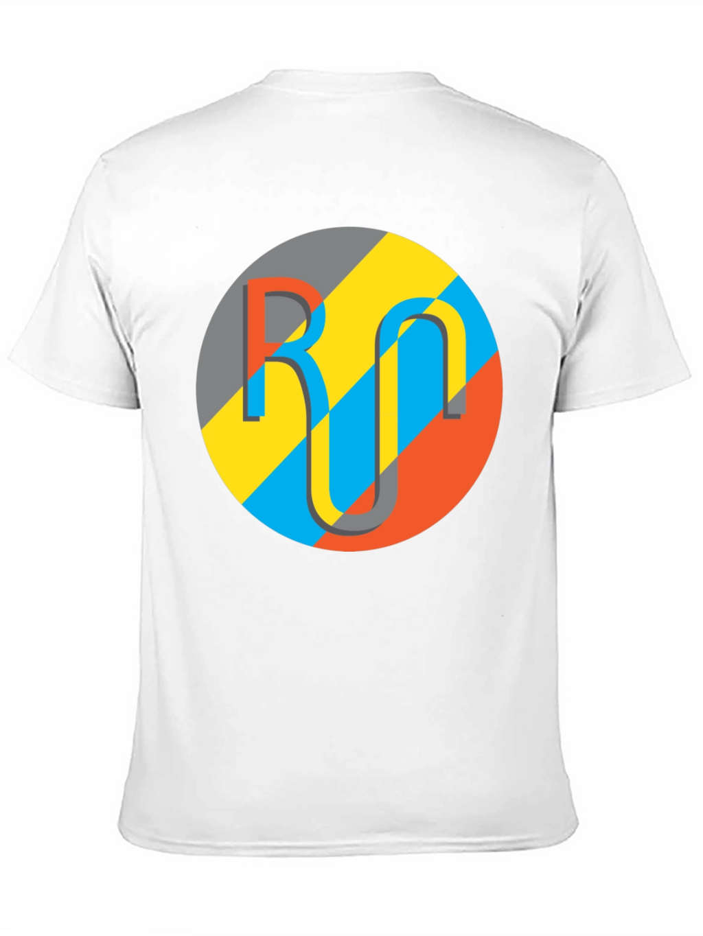 Geometric Logo Graphic Tee - Casual Black T-Shirt