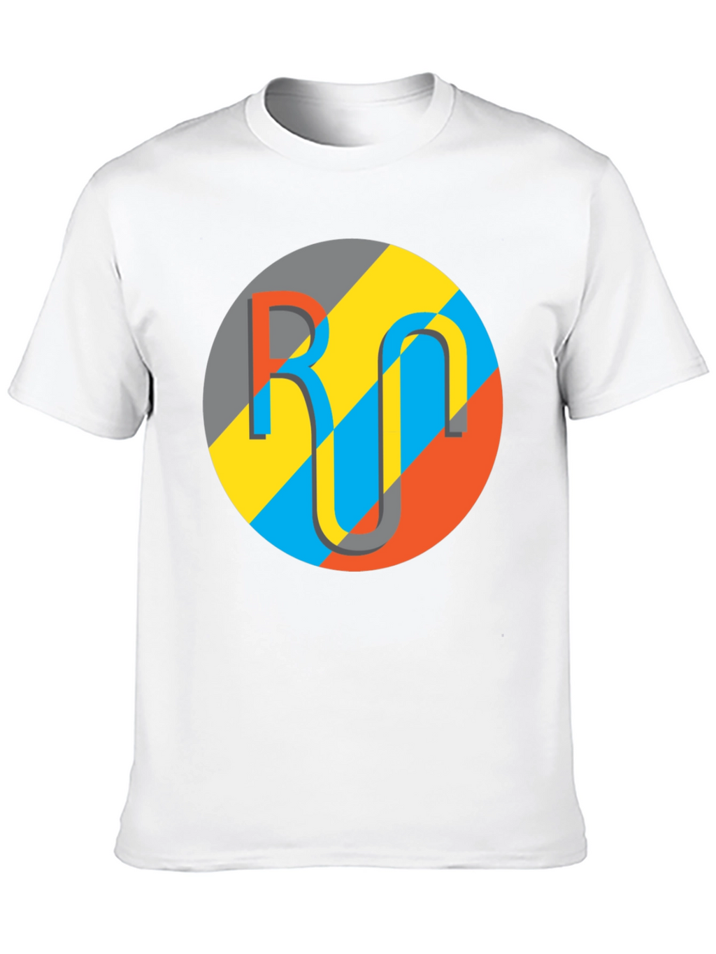 Geometric Logo Graphic Tee - Casual Black T-Shirt