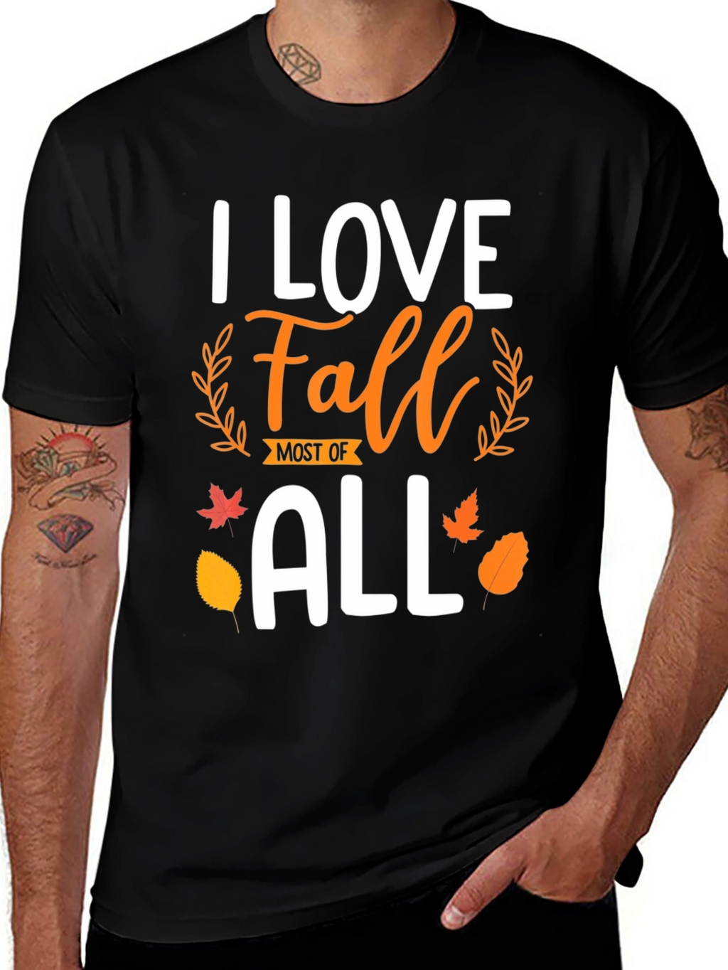 I Love Fall Most of All T-Shirt