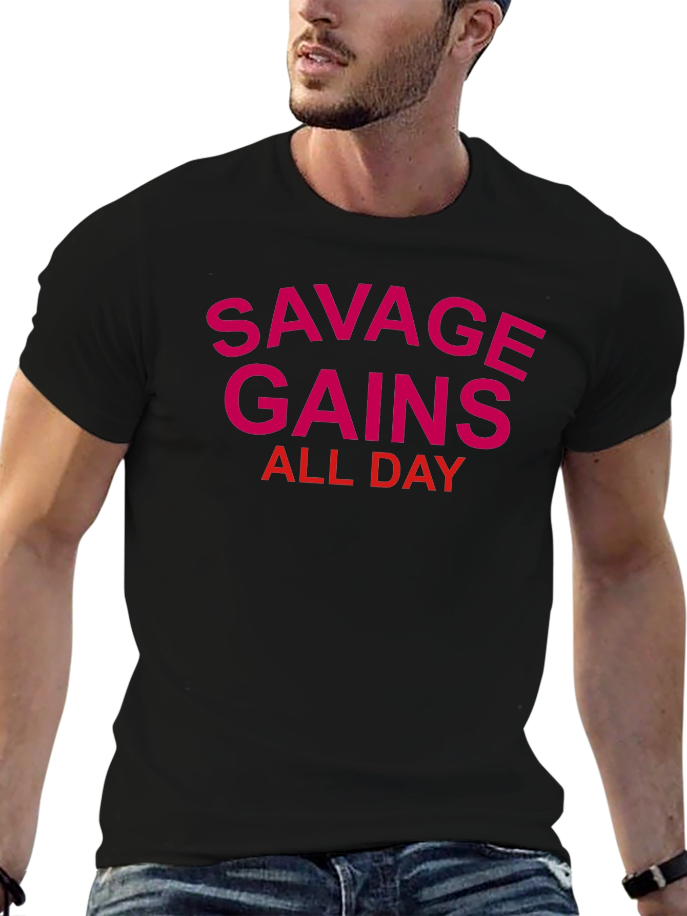 Savage Gains All Day Graphic Tee
