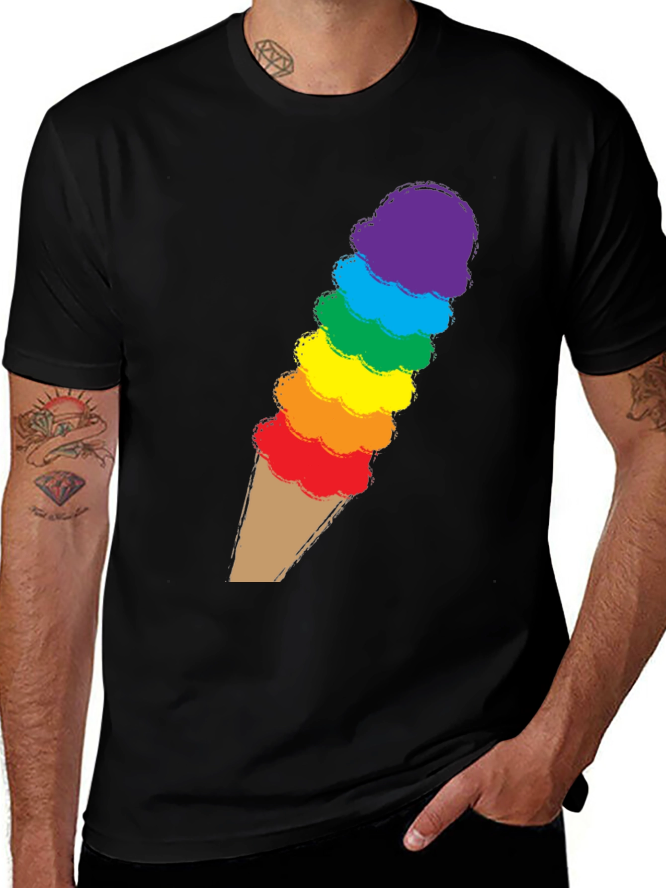 Rainbow Ice Cream T-Shirt