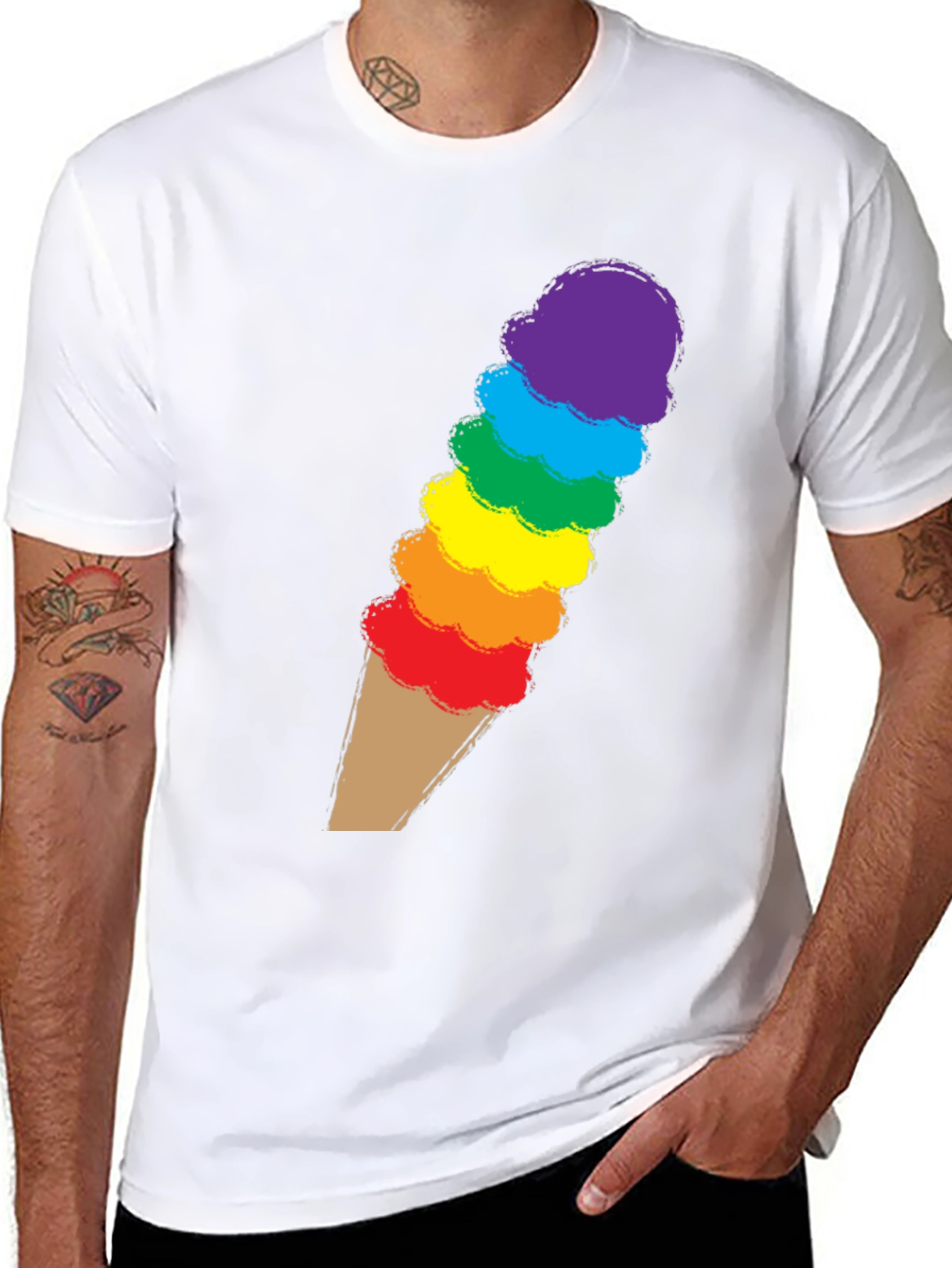 Rainbow Ice Cream T-Shirt