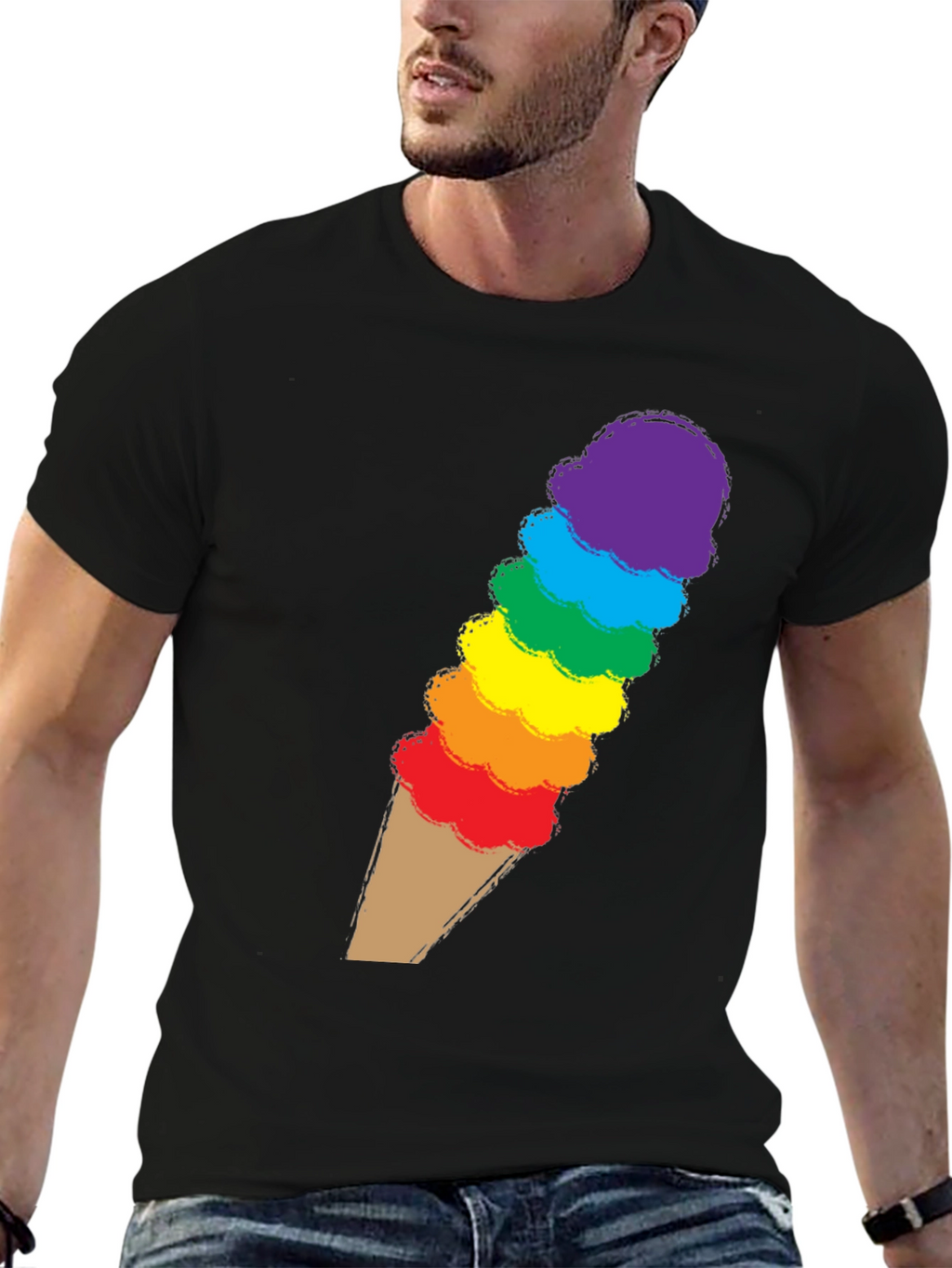 Rainbow Ice Cream T-Shirt