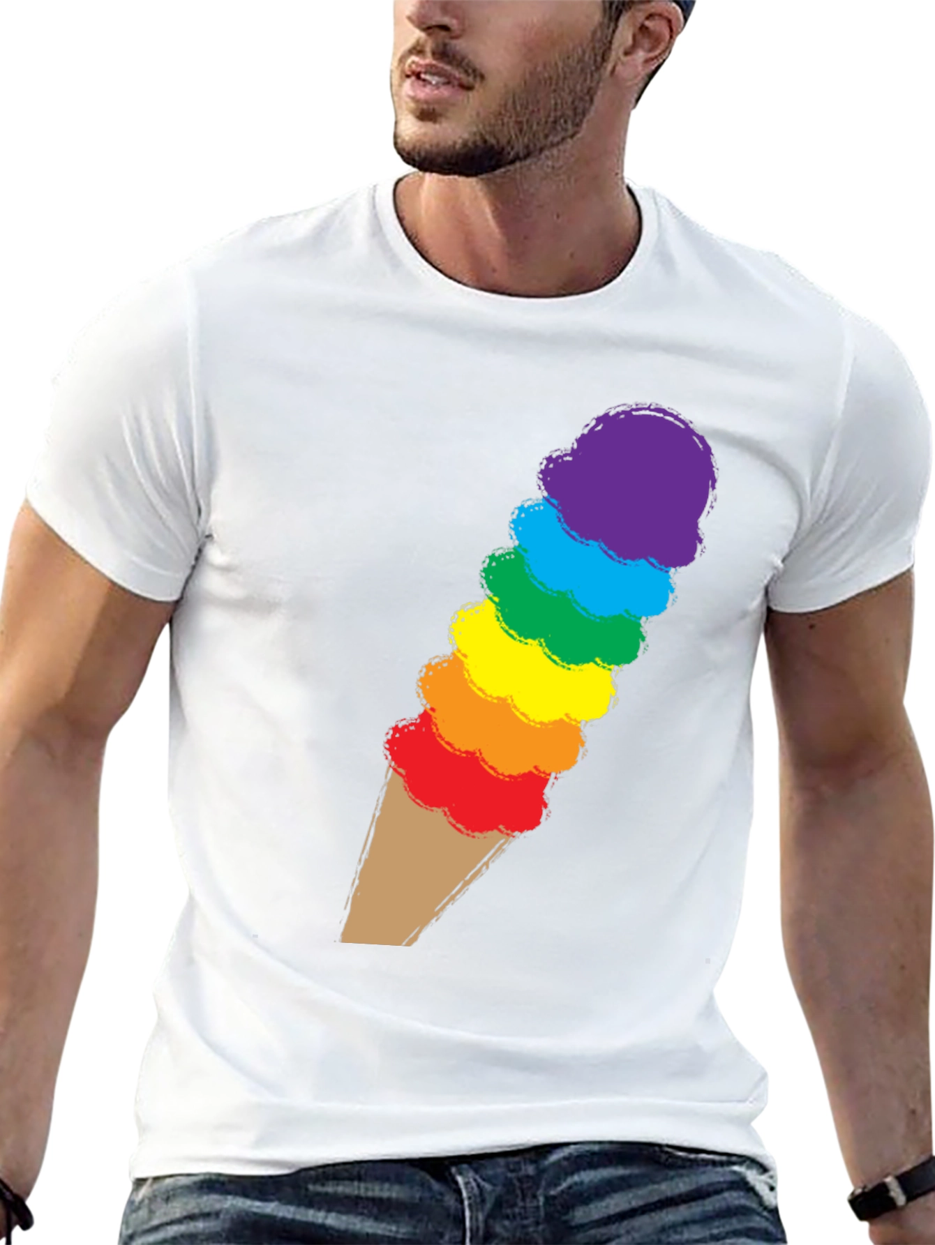 Rainbow Ice Cream T-Shirt