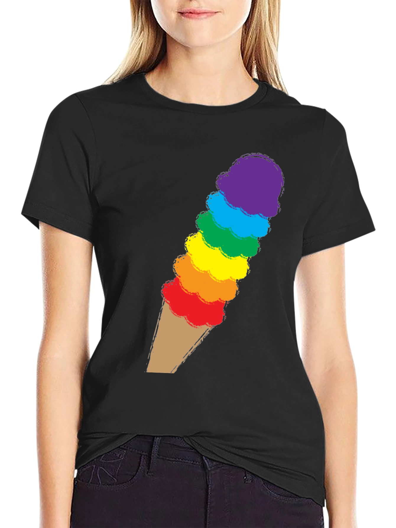 Rainbow Ice Cream T-Shirt