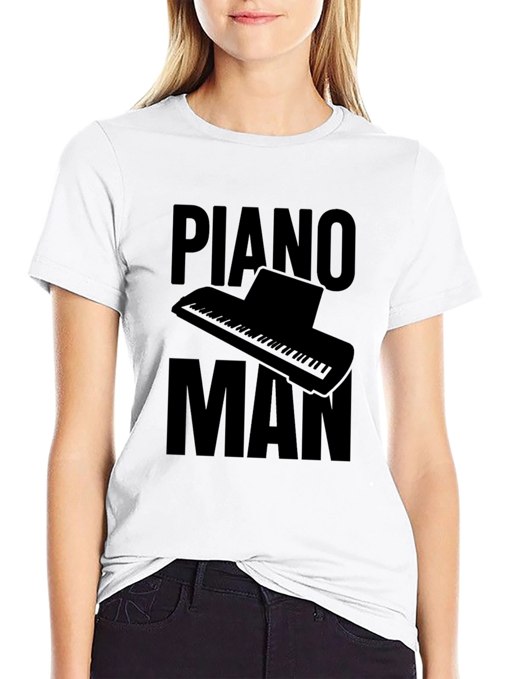 Piano Man Graphic Tee - Music Lovers T-Shirt