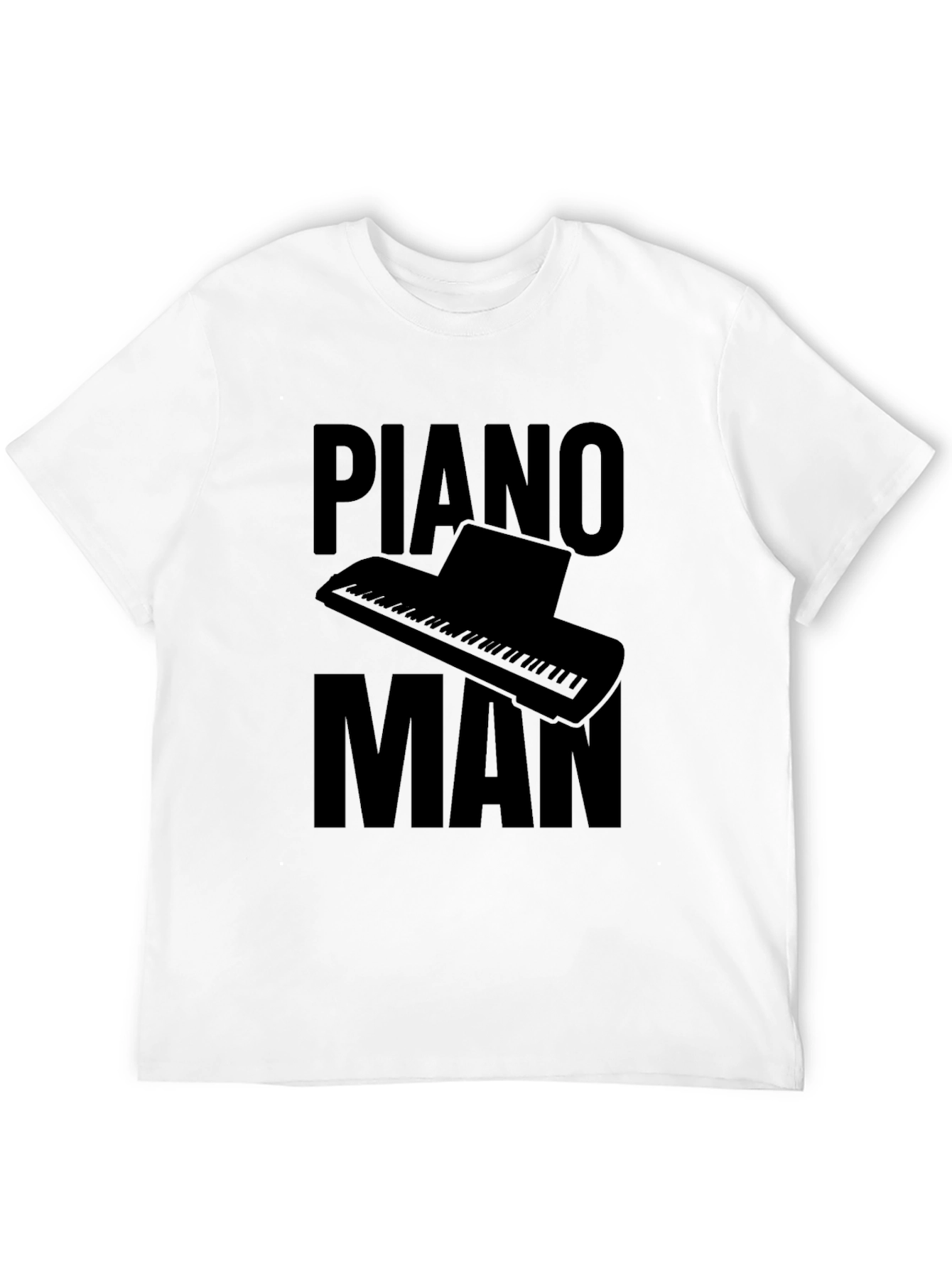 Piano Man Graphic Tee - Music Lovers T-Shirt