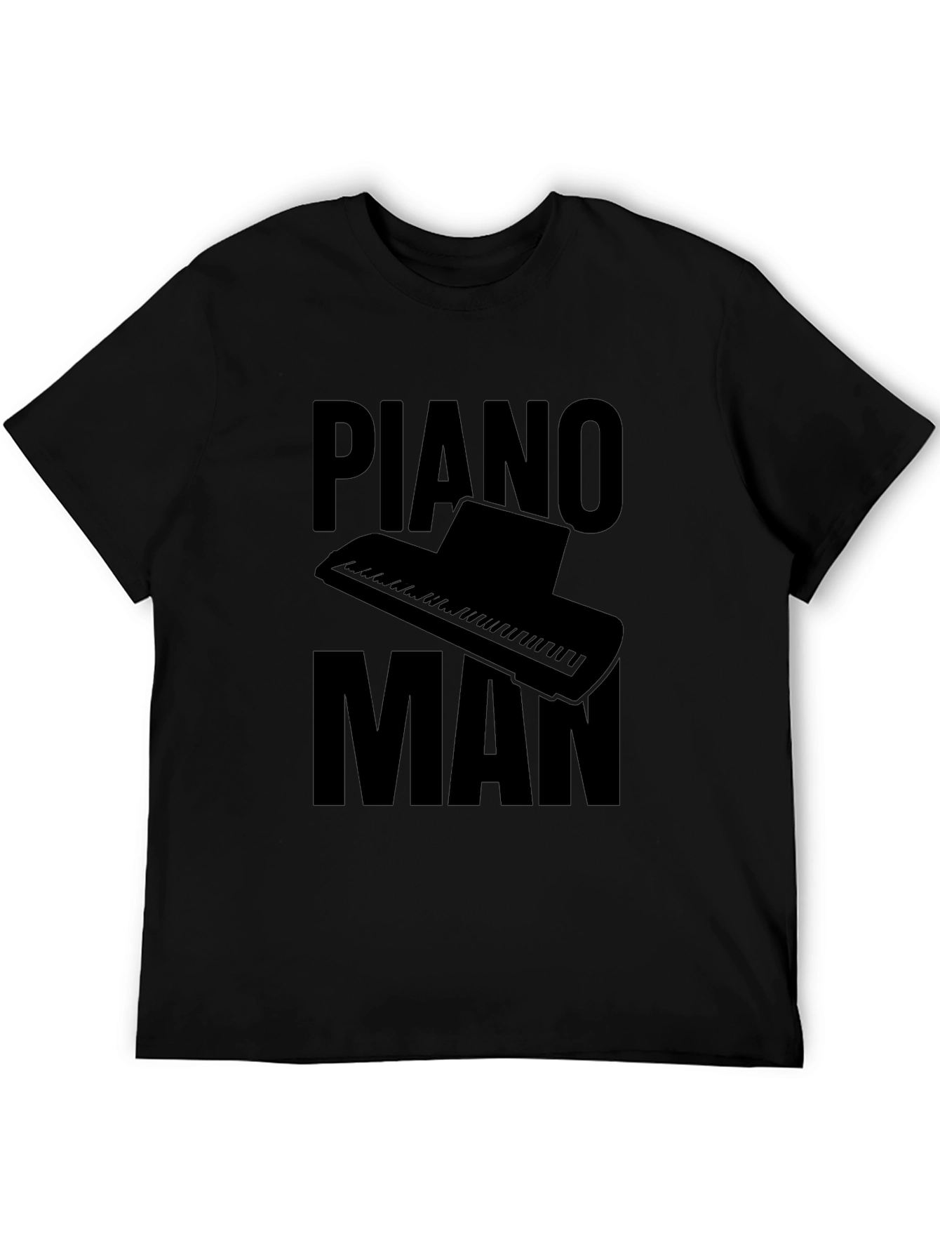 Piano Man Graphic Tee - Music Lovers T-Shirt