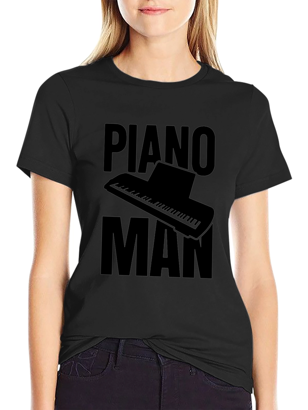 Piano Man Graphic Tee - Music Lovers T-Shirt