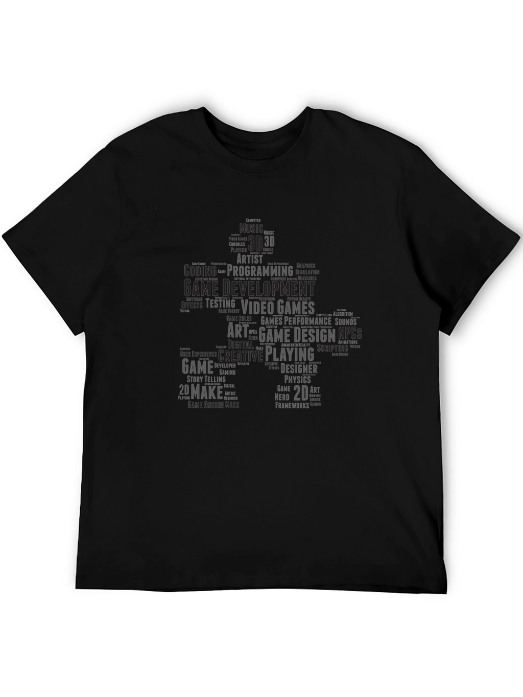 Game Developer Word Cloud T-Shirt