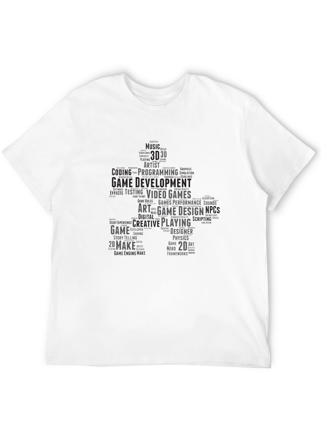 Game Developer Word Cloud T-Shirt