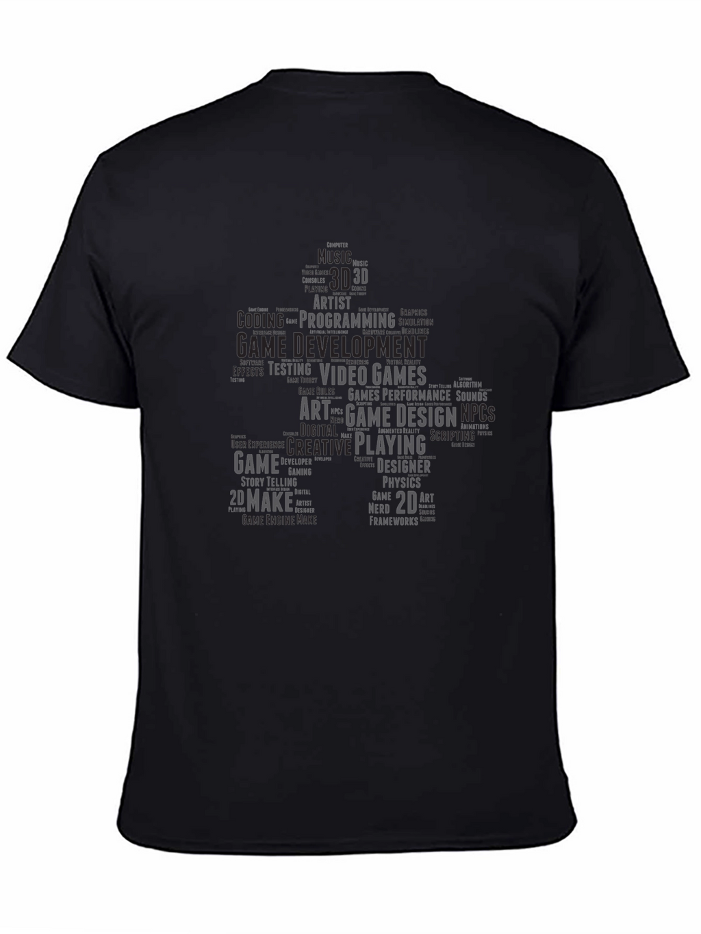 Game Developer Word Cloud T-Shirt