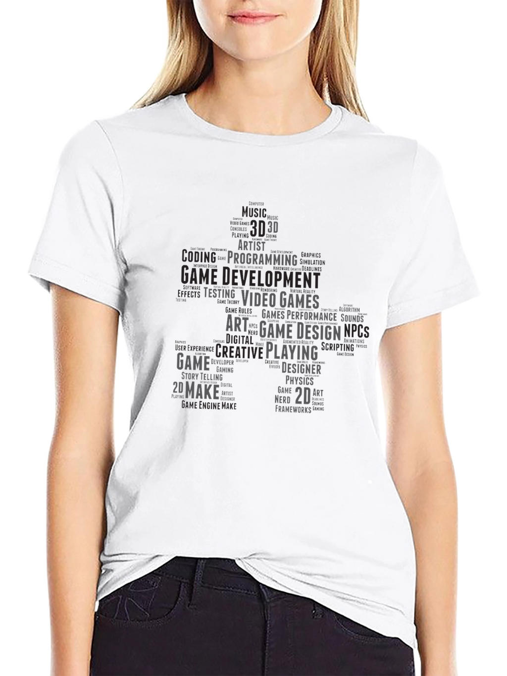 Game Developer Word Cloud T-Shirt
