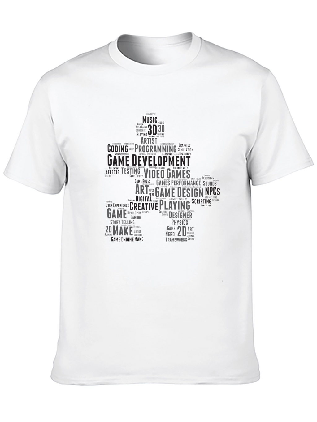 Game Developer Word Cloud T-Shirt