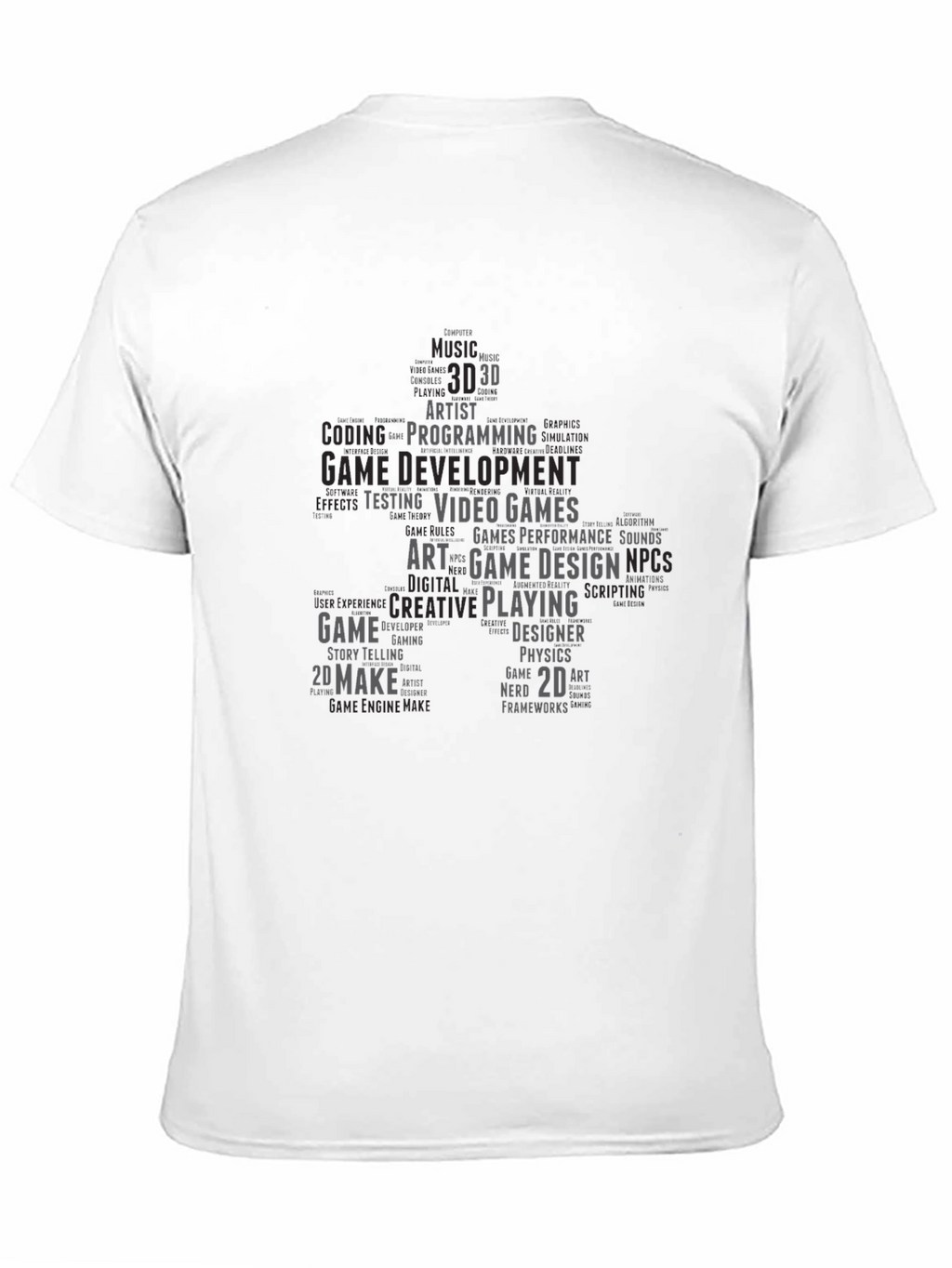 Game Developer Word Cloud T-Shirt