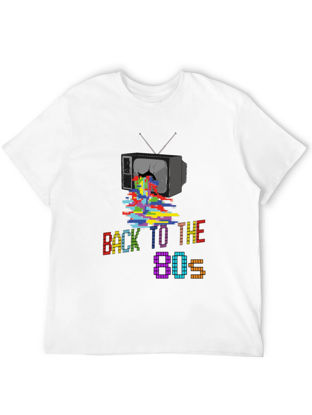 Retro 80s Pixel TV T-Shirt