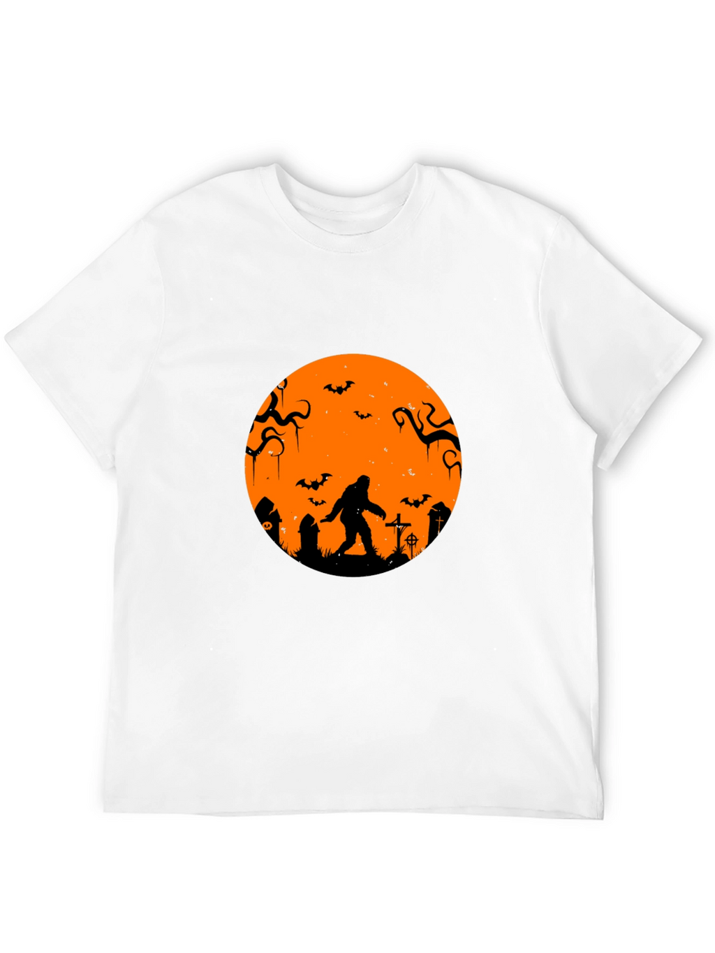 Halloween Bigfoot T-Shirt - Black Tee