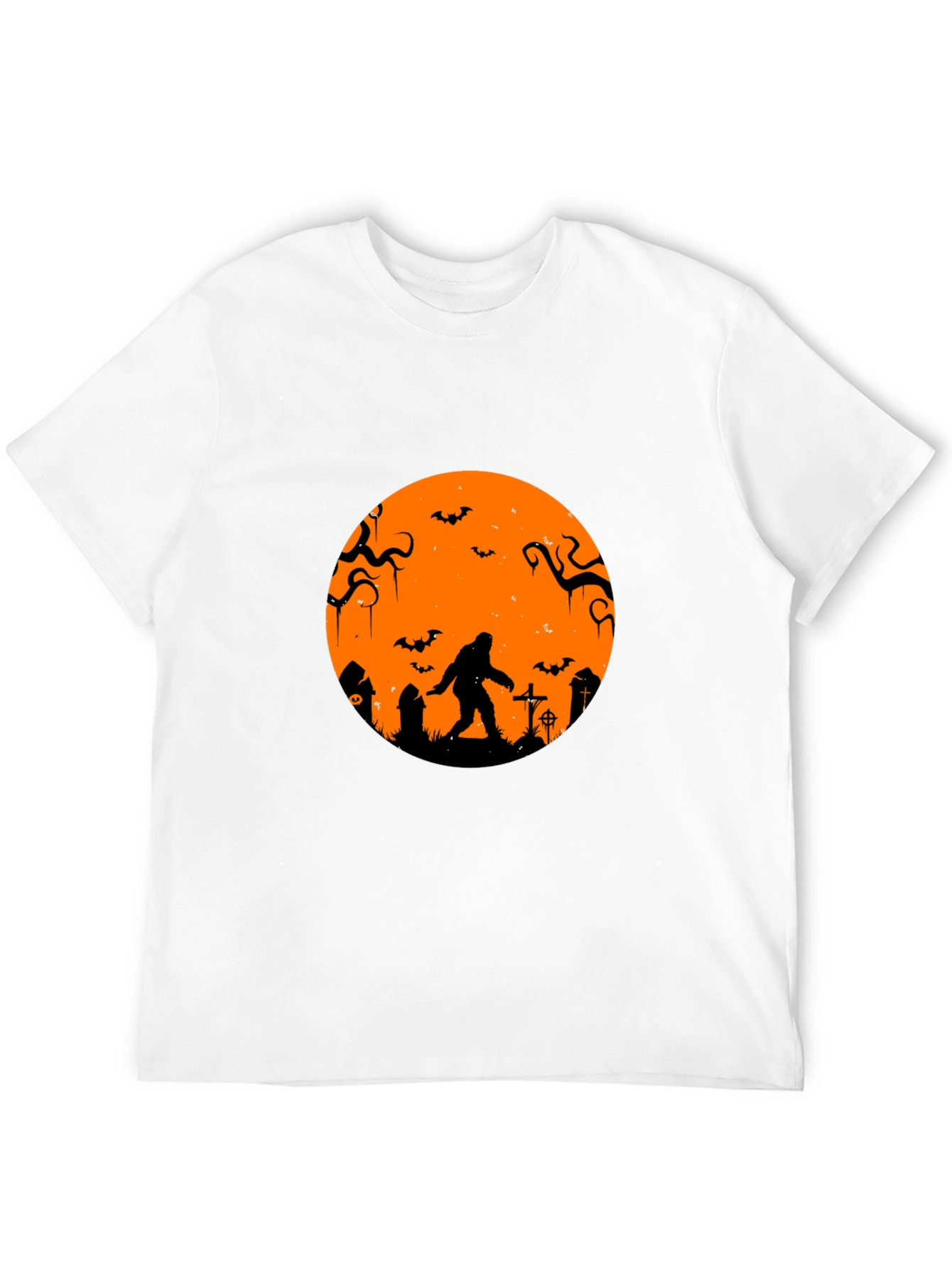 Halloween Bigfoot T-Shirt - Black Tee