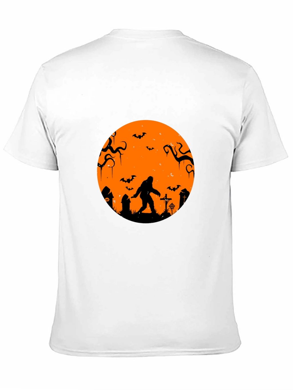 Halloween Bigfoot T-Shirt - Black Tee