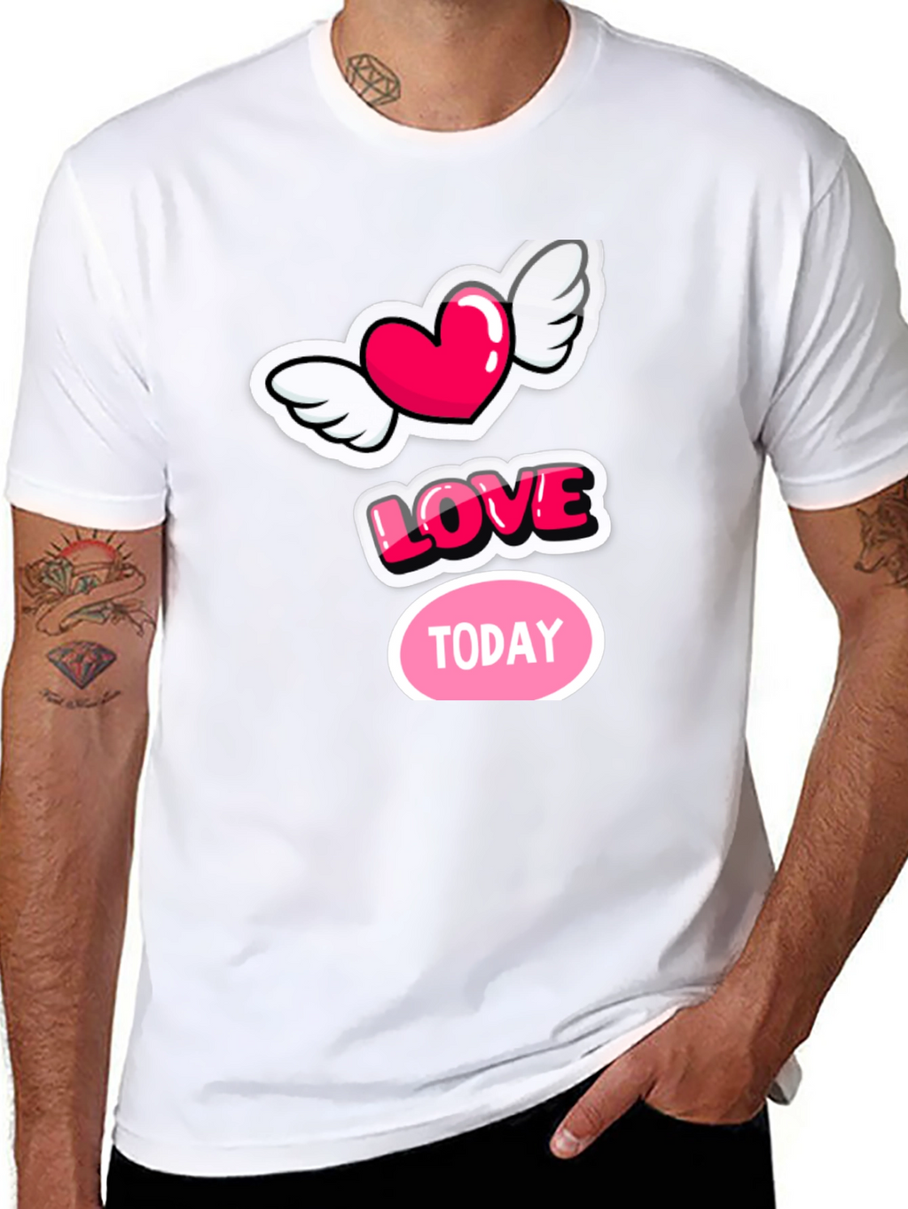 Love Today Graphic Tee - Stylish Black Cotton T-Shirt