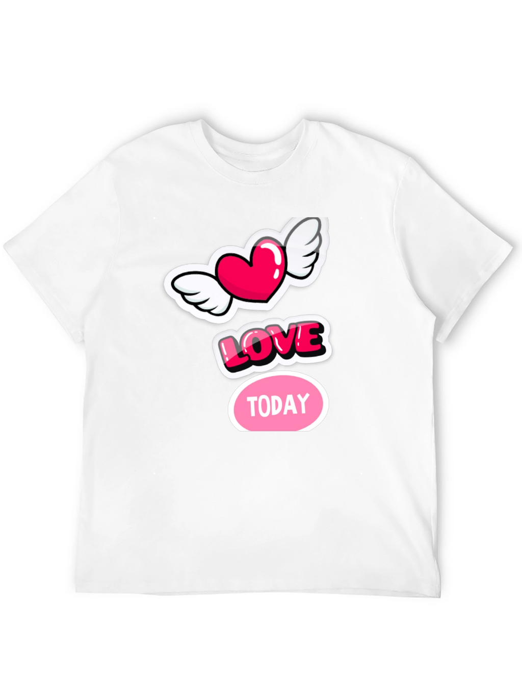 Love Today Graphic Tee - Stylish Black Cotton T-Shirt