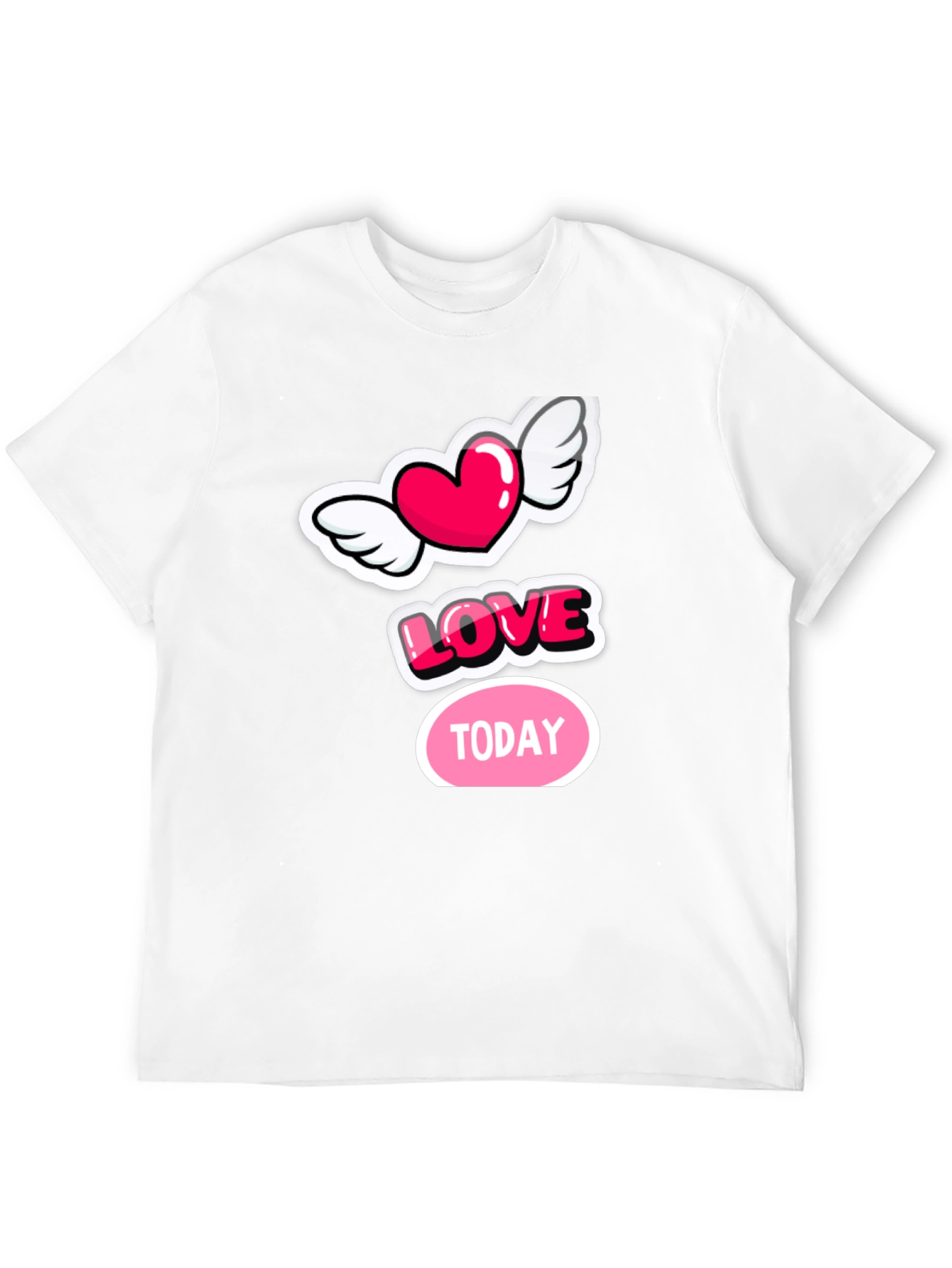 Love Today Graphic Tee - Stylish Black Cotton T-Shirt